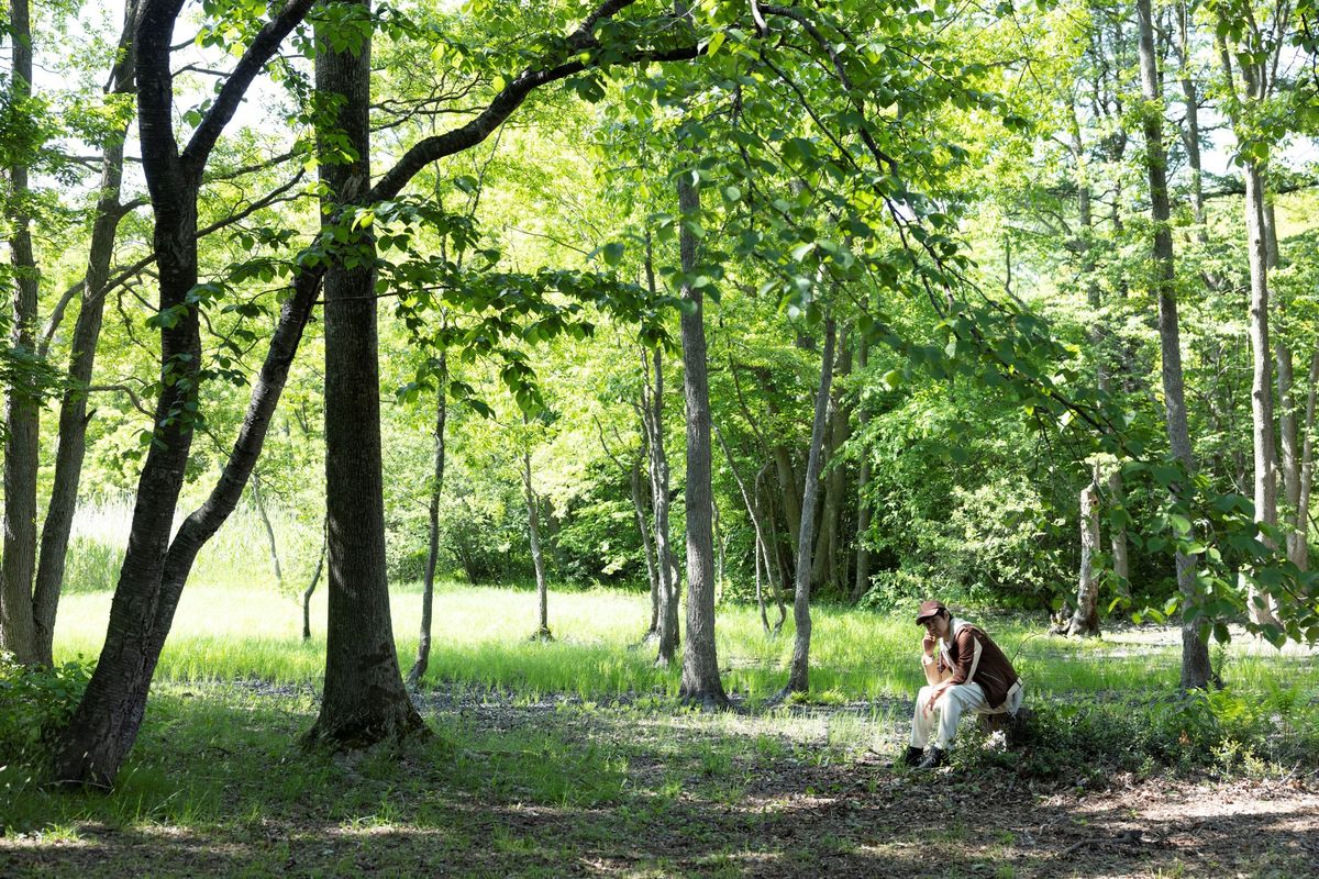 森の中の松山ケンイチ