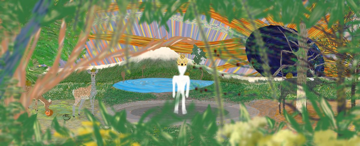 松山ケンイチによるアート「裸の王様」