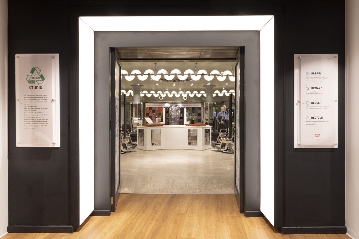 ロンドンにあるユニクロのリージェントストリート店にできたリペア&リサイクル専門「RE.UNIQLO STUDIO」