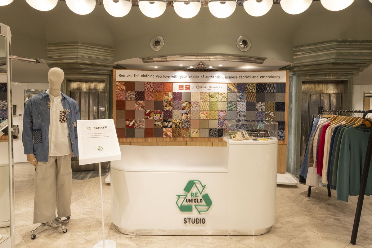 ロンドンにあるユニクロのリージェントストリート店にできたリペア&リサイクル専門「RE.UNIQLO STUDIO」
