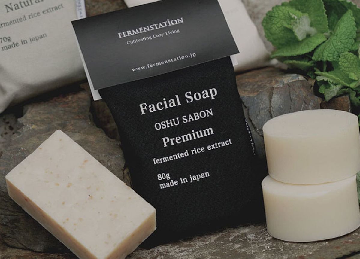 FERMENSTATIONのオーガニック石鹸 奥州サボン プレミアム 洗顔せっけん