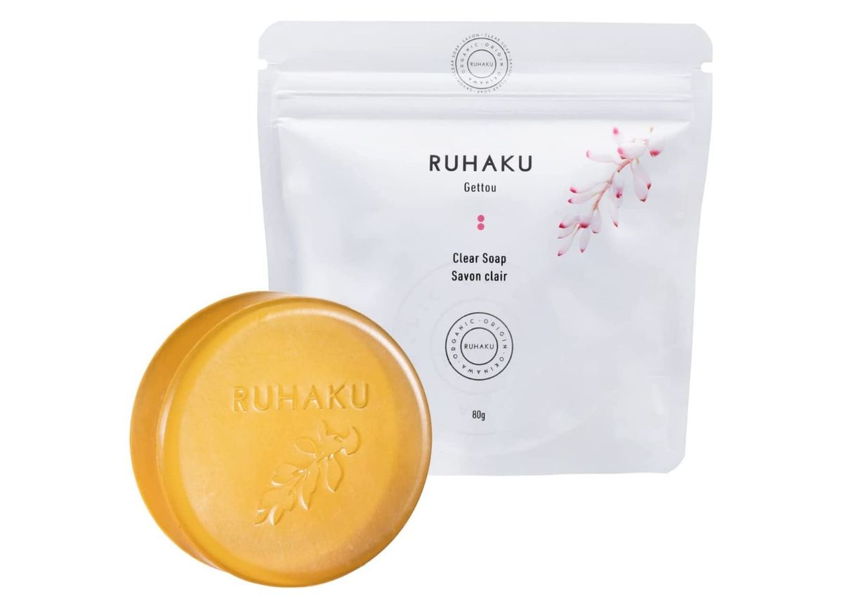 琉白のオーガニック石鹸 月桃クリアソープ