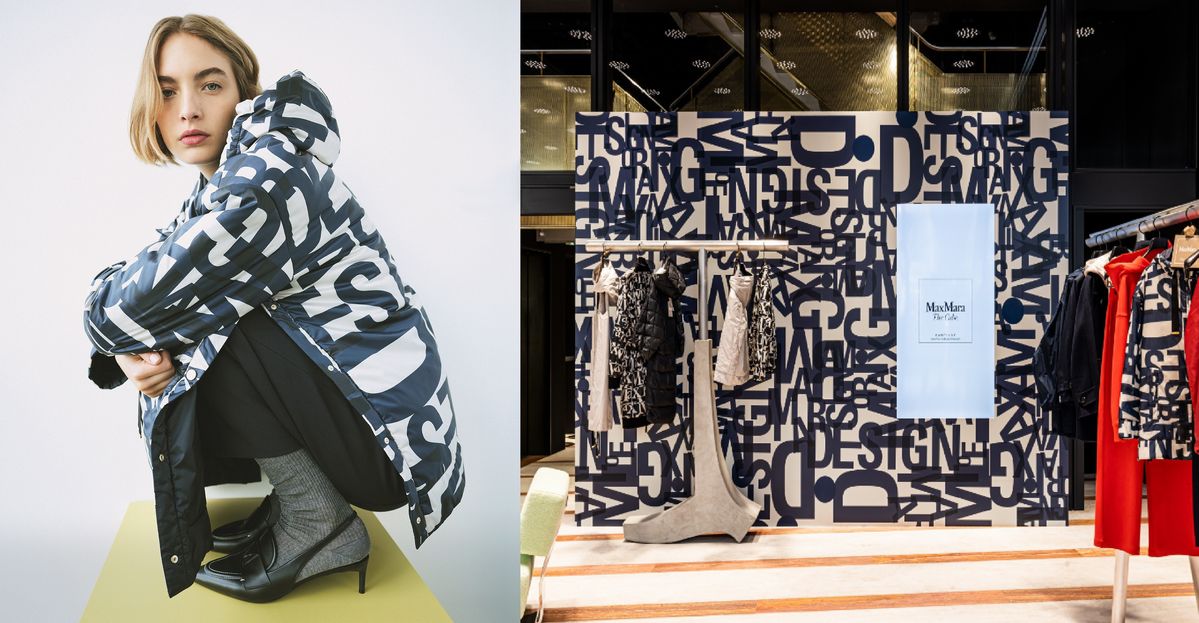 CAMELUXEの服を着た女性