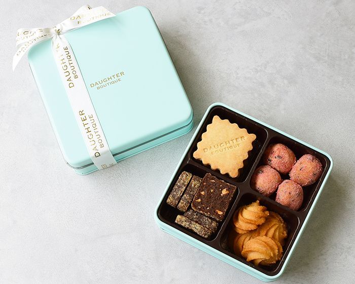 DAUGHTER BOUTIQUEのヴィーガンスイーツ、コフレクッキー缶