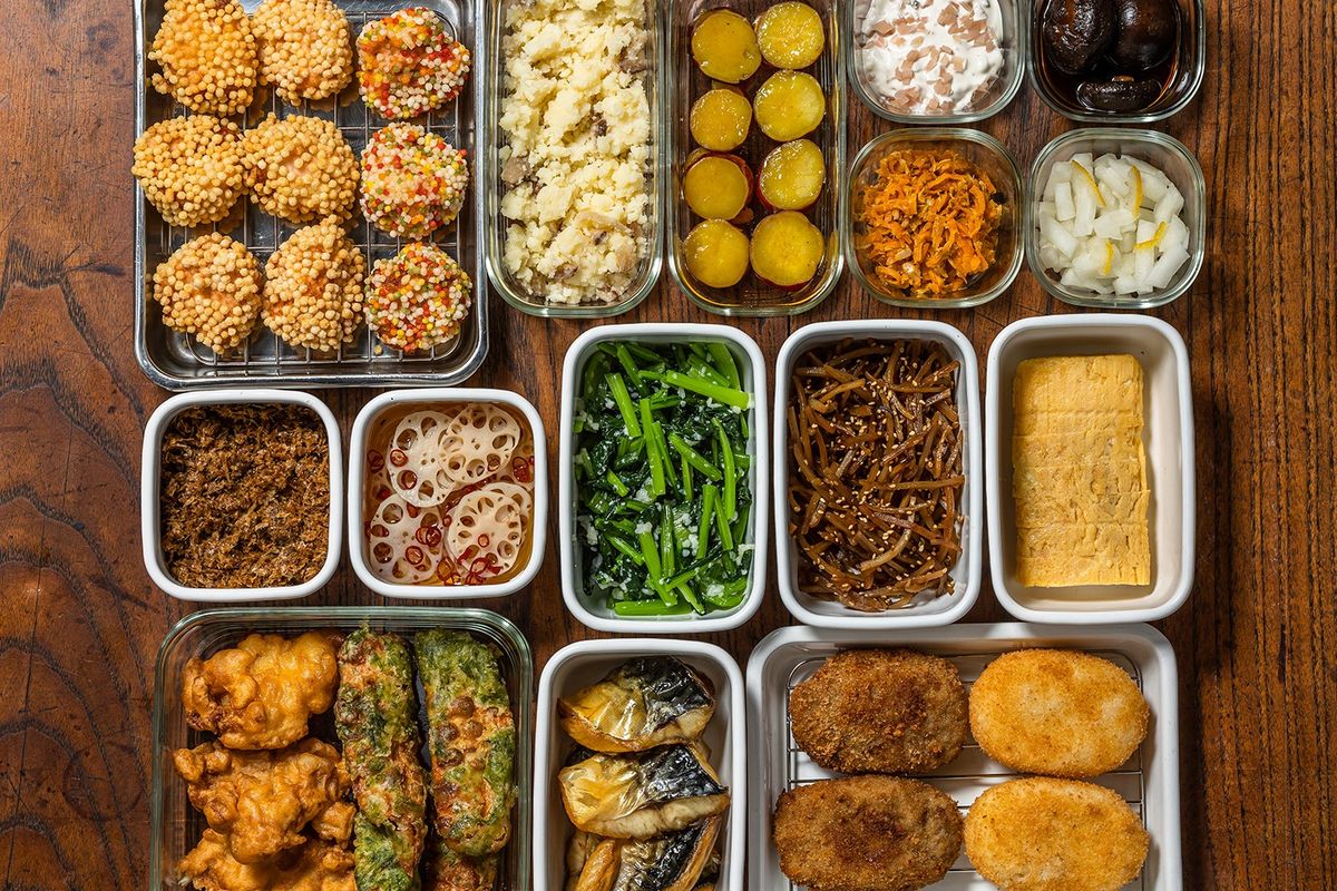 並べられた料理