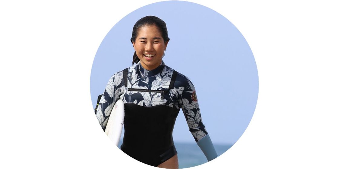 プロサーファー都築虹帆