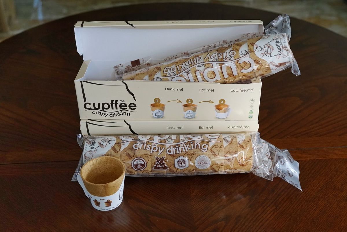 食べられるコーヒーカップ「Cupffee」