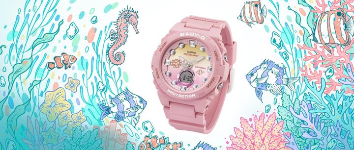 Baby-G☆腕時計 ピンクカラー 耐衝撃構造 防水機能 2個！キヨ Baby-G☆腕時計 ピンクカラー 耐衝撃構造 防水機能 2個！キヨ様