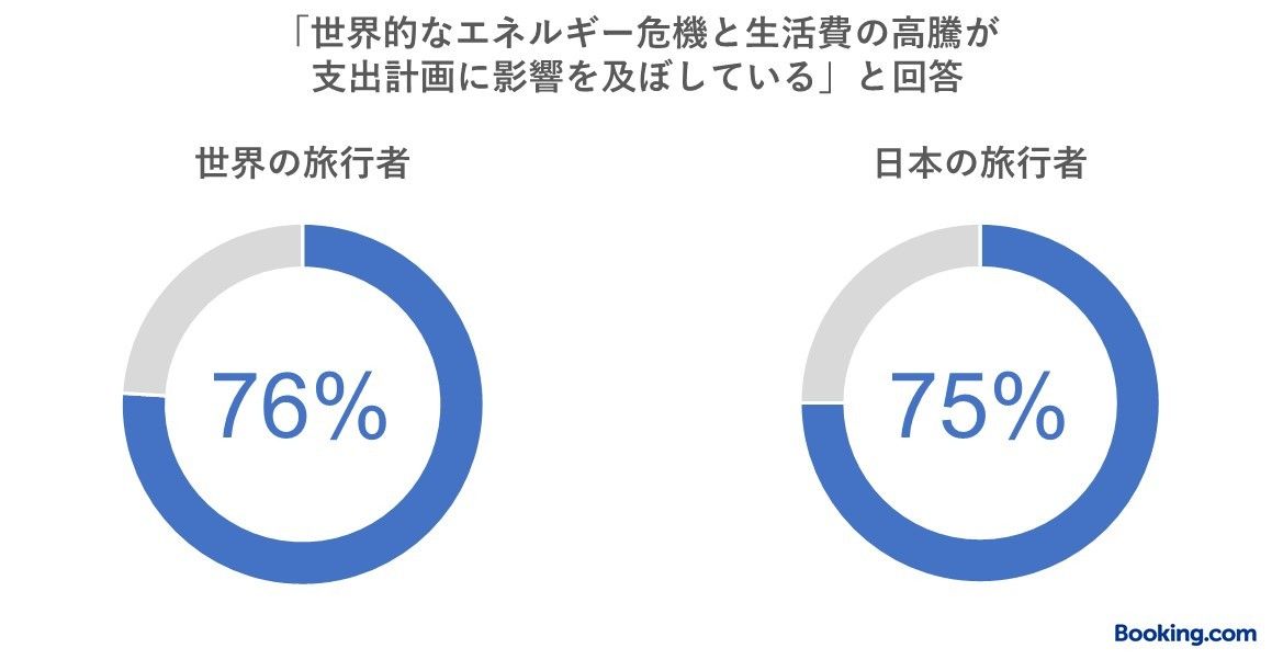 生活費高騰の影響に関するグラフ