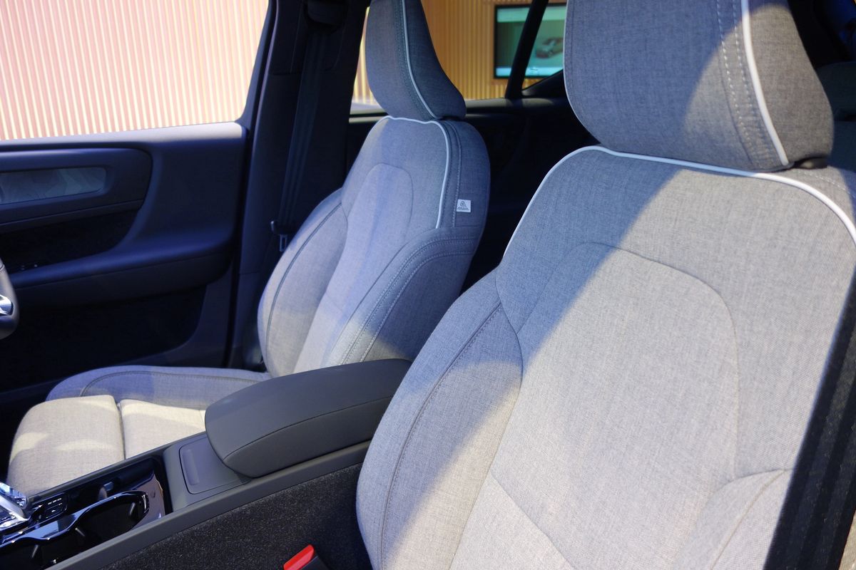 ボルボEV社内のシート