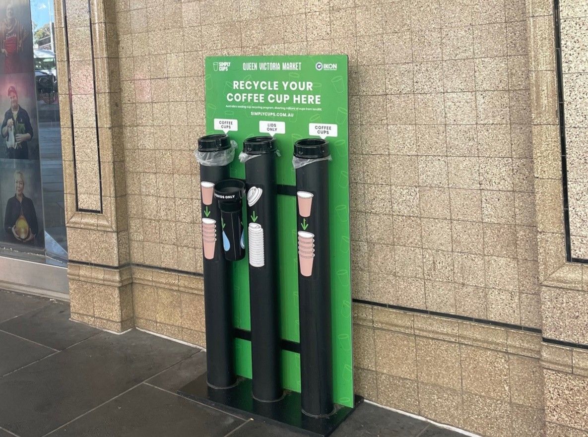 オーストラリア最大のカップリサイクルプログラム“SIMPLY CUPS”のリサイクルステーション