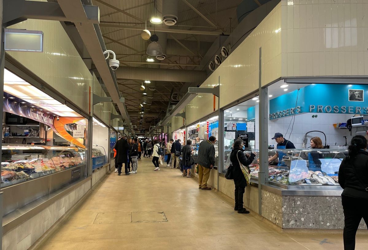 オーストラリア「クイーン・ビクトリア・マーケット」の内観