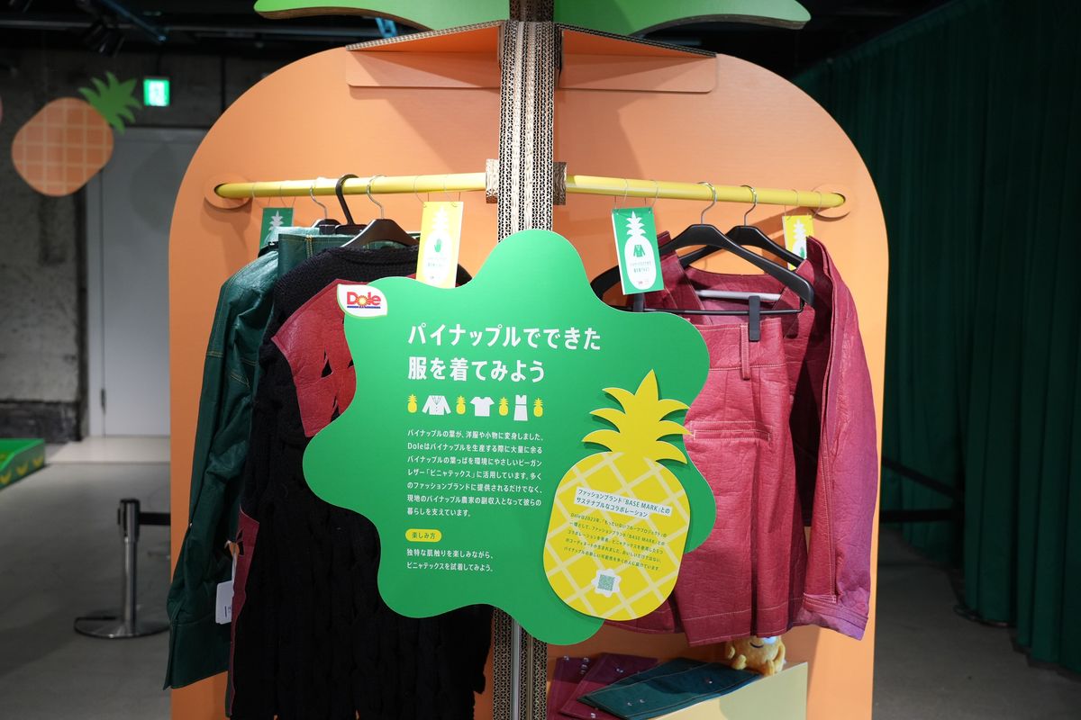パイナップルでできた服