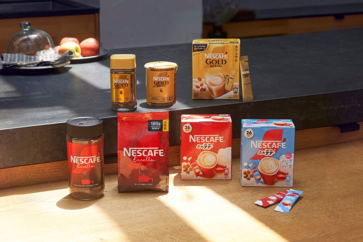 パッケージデザインを刷新する「ネスカフェ」製品