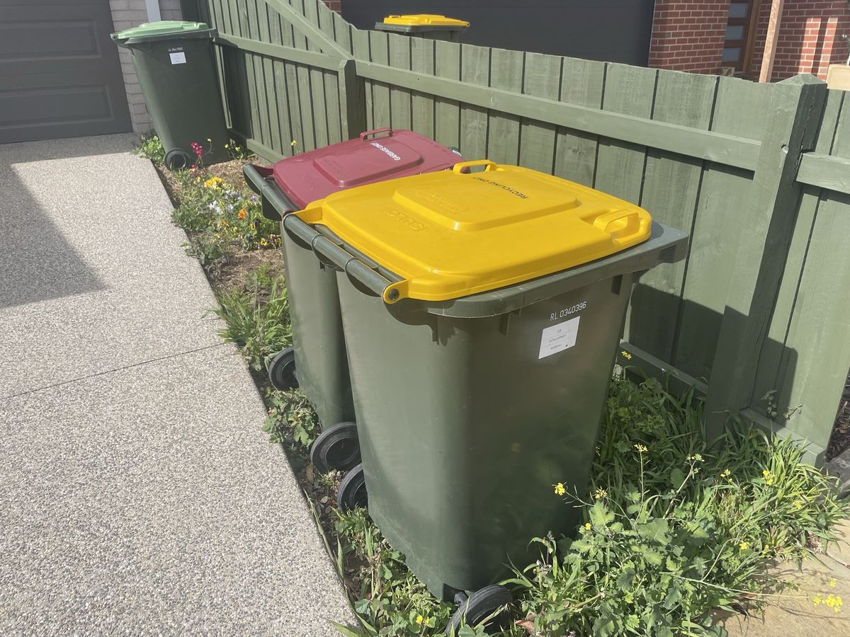 オーストラリアの家庭にあるごみ箱