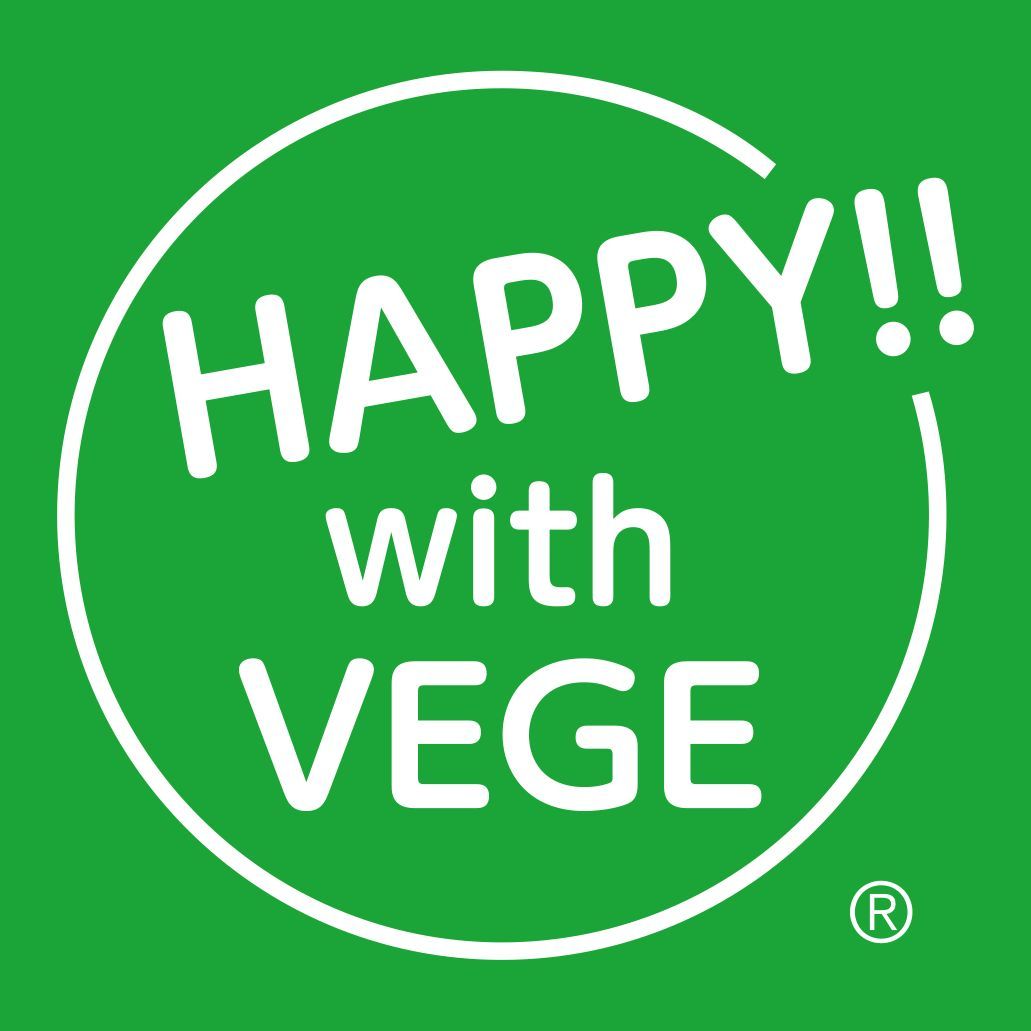 HAPPY‼ with VEGE®︎ロゴ