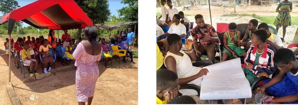 指導を行う人たち