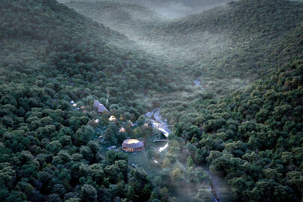 自然に囲まれた全体のイメージ