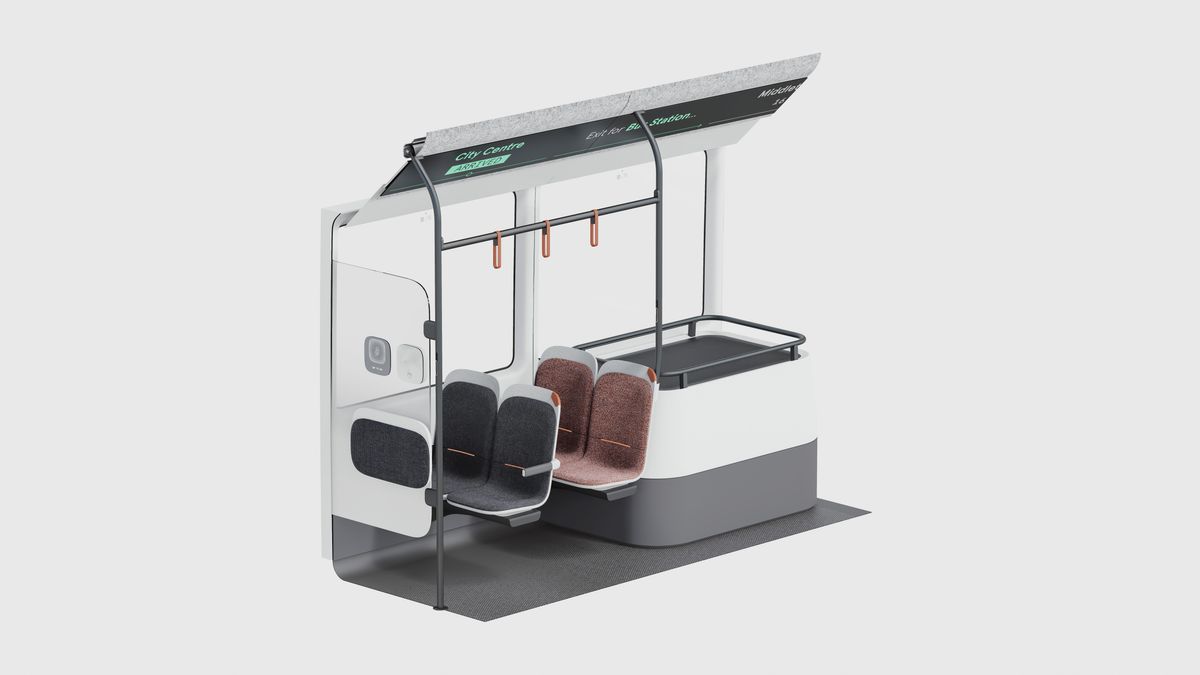 「Arrival Bus」の座席取り外しイメージ