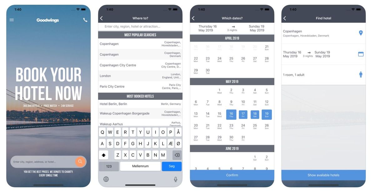Goodwingsアプリのスクリーンショット