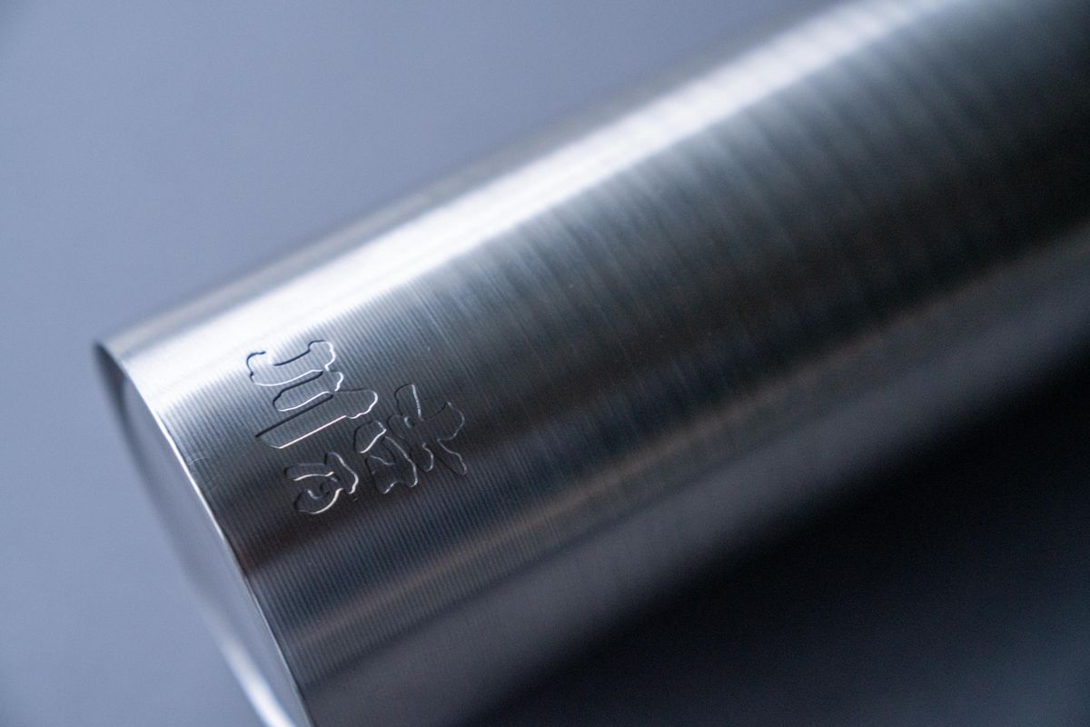 ステンレスボトルのロゴ部分