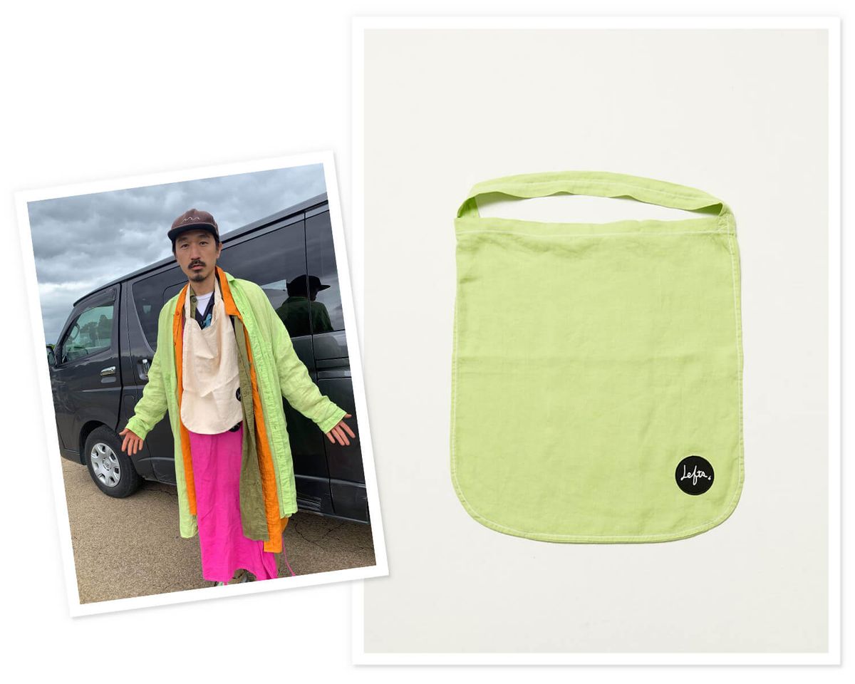 コウノリさんとLeft.,ボタニカルダイ マルシェバッグ