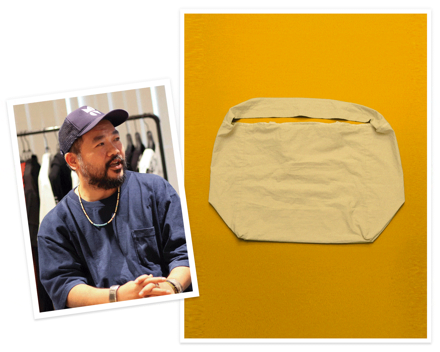 落合さんとhobo×FREAK’S STORE  Cotton Ripstop Shop Bag