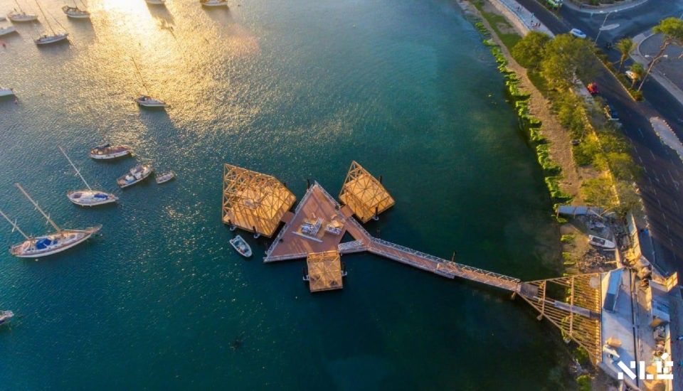「Makoko Floating System」の水上建築イメージ