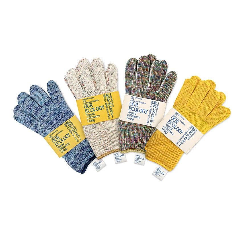 展覧会オリジナル 「軍手 -GUNTE」(Work Gloves) マルチカラー ホワイト