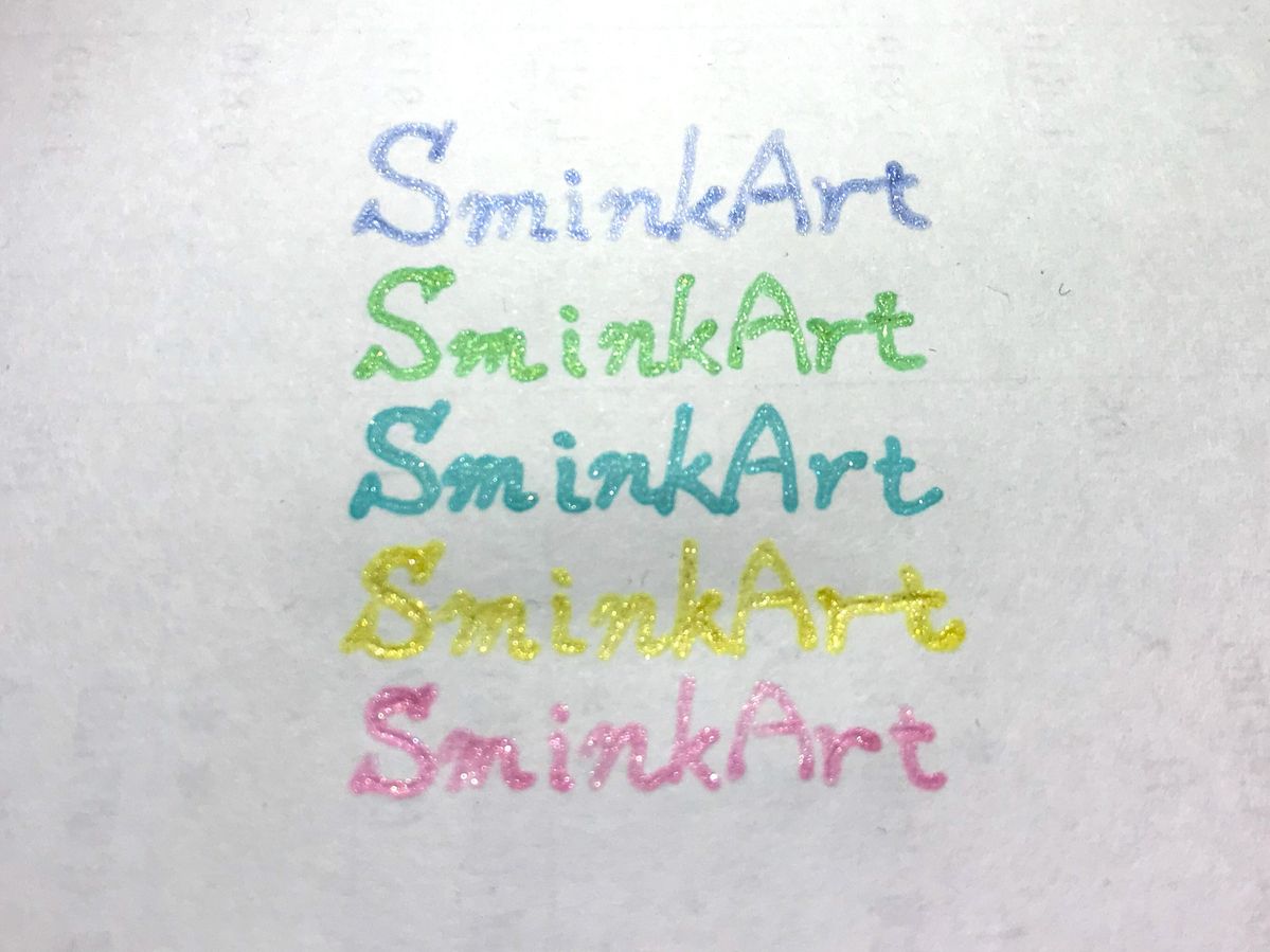 SminkArtペンで書いた文字