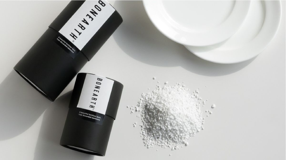 廃棄される食器からつくられた肥料「BONEARTH」