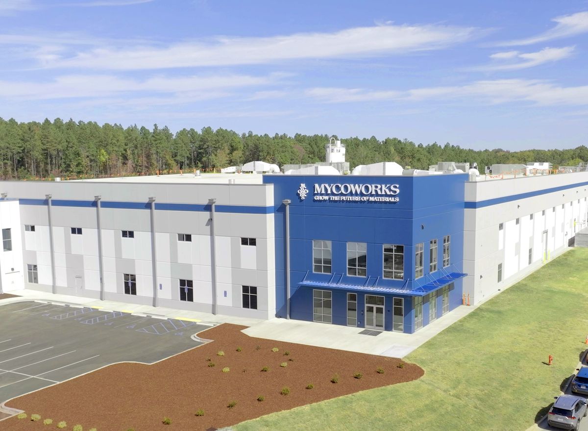マッシュルームレザーで有名なMycoWorks（マイコワークス）のアメリカ新工場