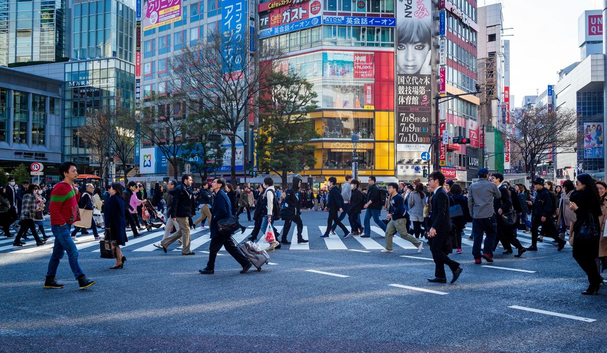 日本の街の風景