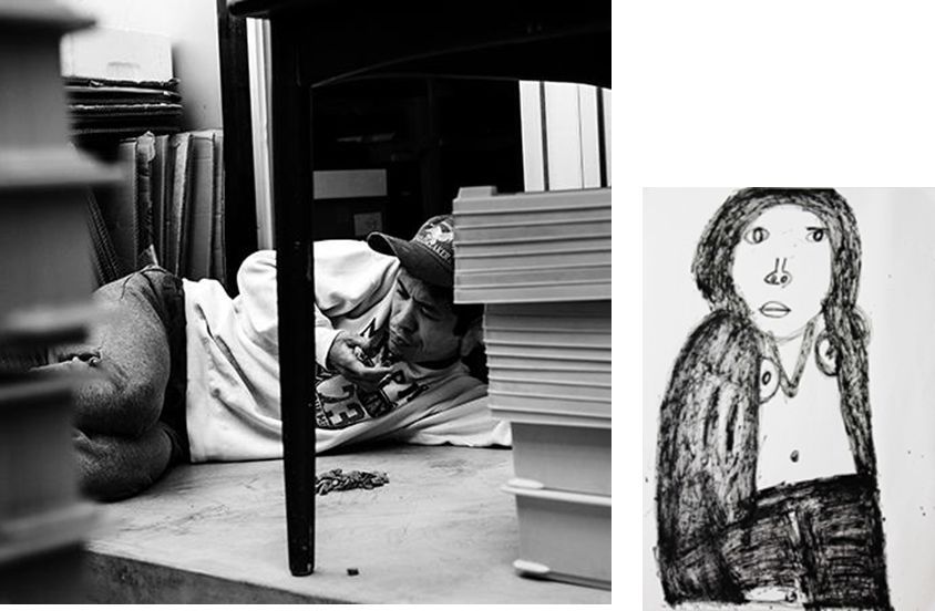 岡元 俊雄 「寝転がる」