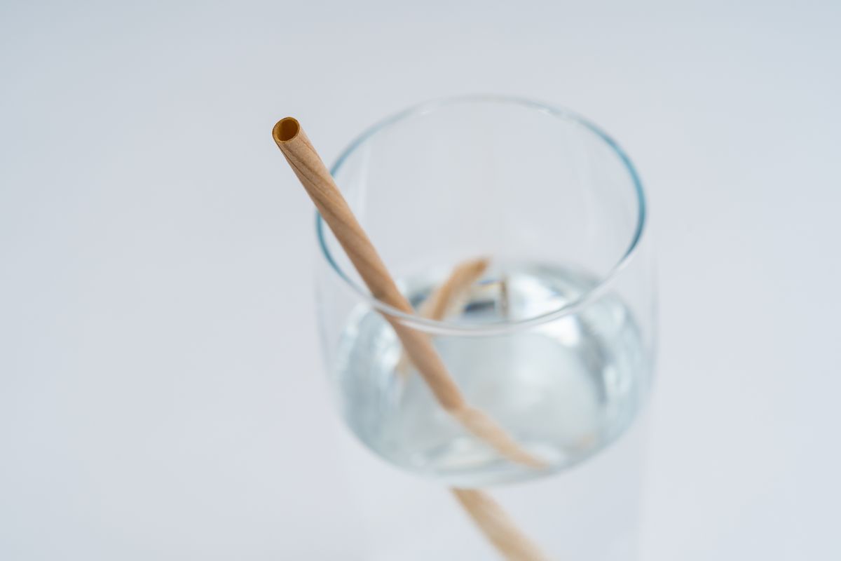 木のストロー