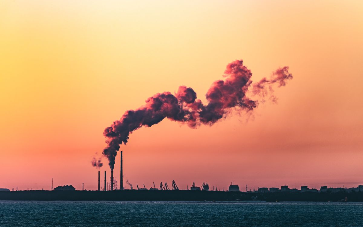 CO2が排出されるイメージ