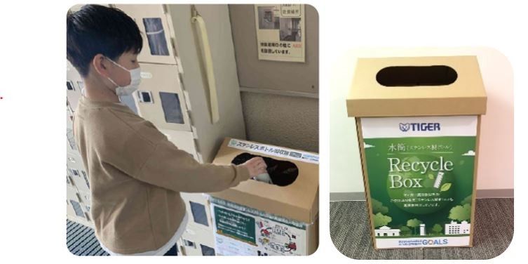 ボトルの回収BOX