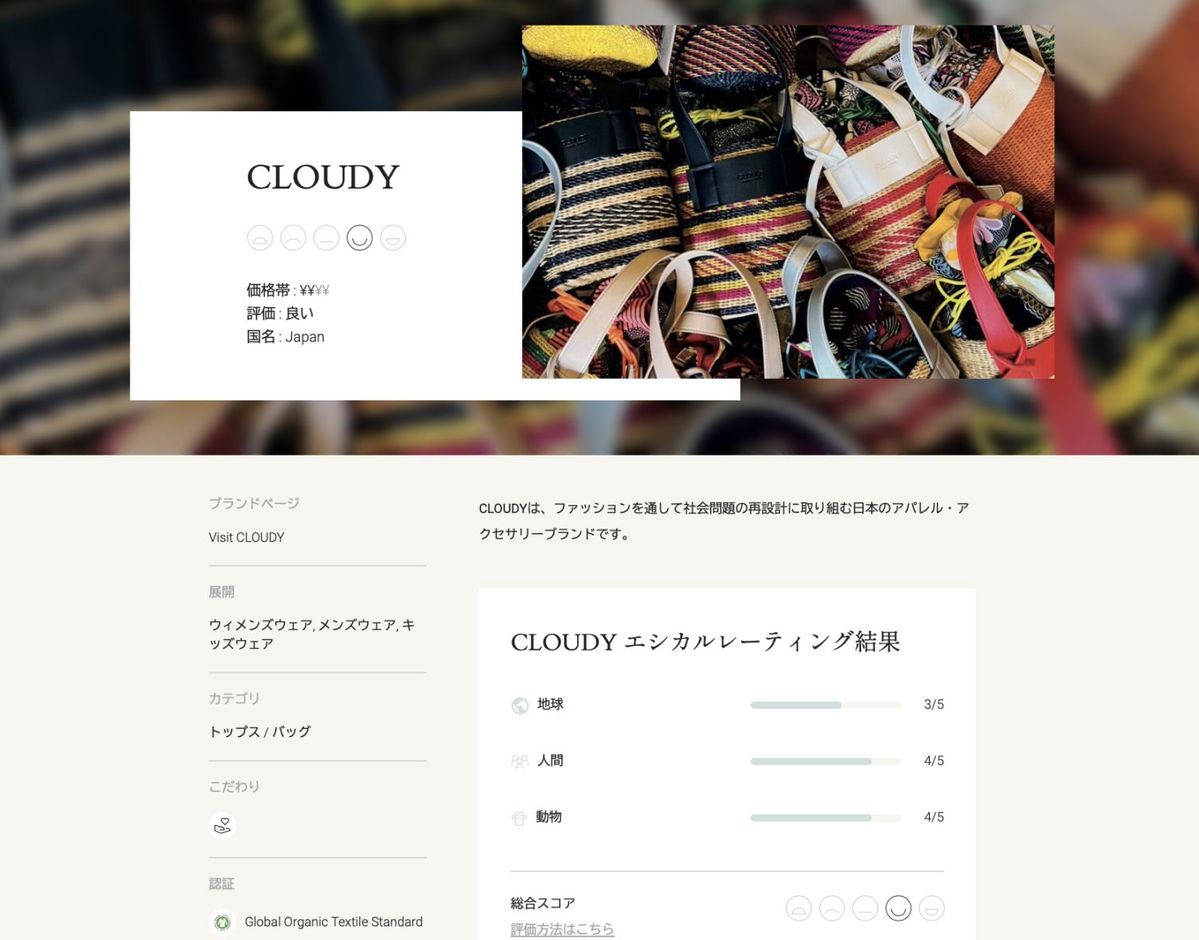 エシカルレーティング結果