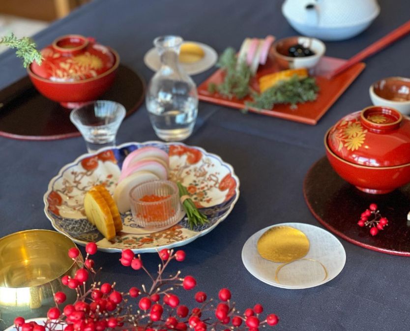 正月のテーブルアレンジ