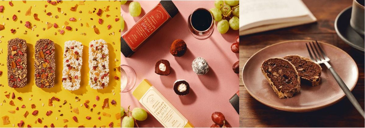 アップサイクルチョコレートのラインアップ