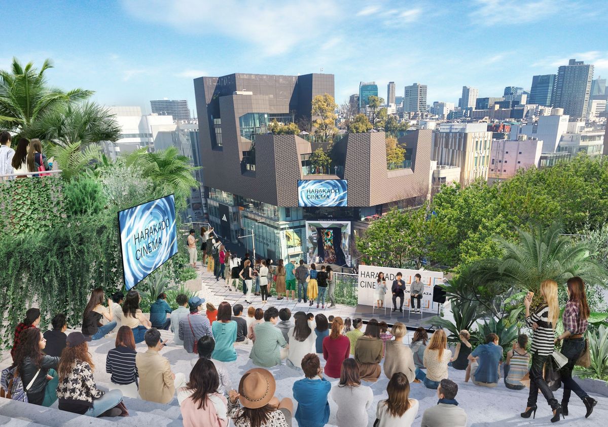 ７階テラスと「オモカドビジョン」イメージ