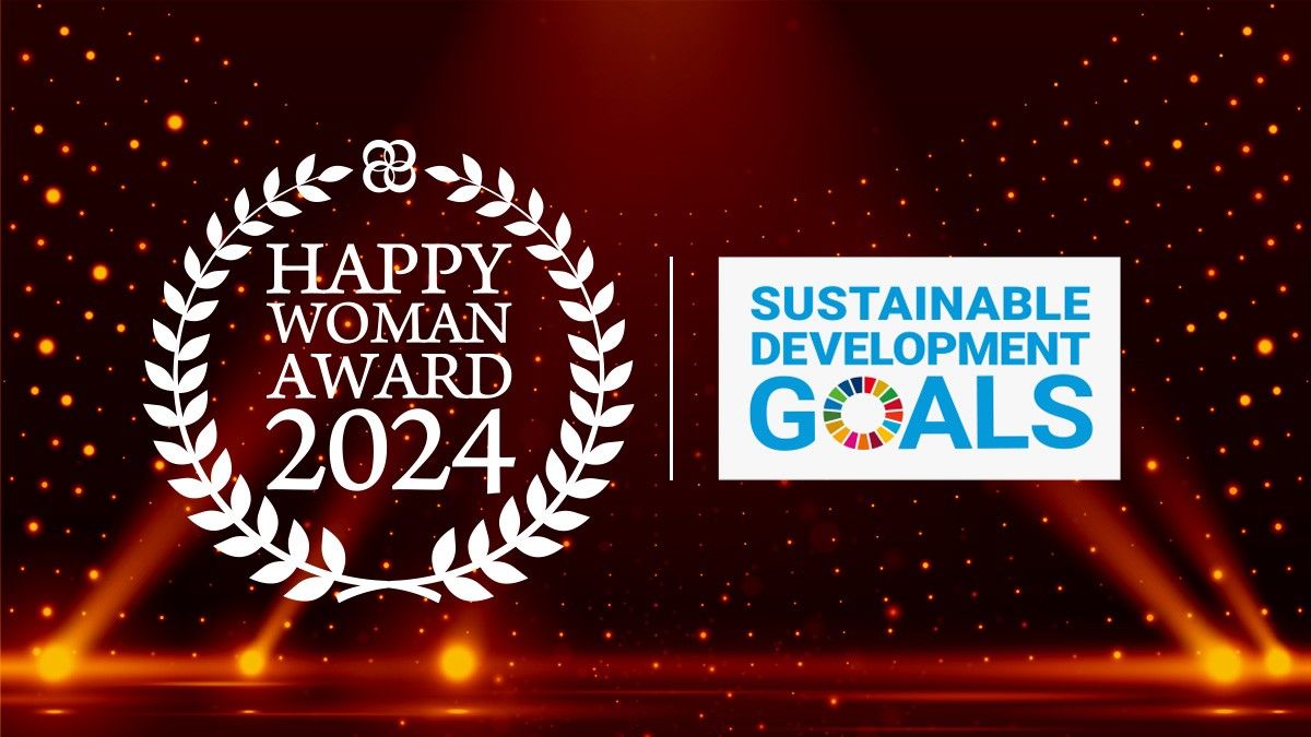 国際女性デー表彰式｜ HAPPY WOMAN AWARD 2024 for SDGsキービジュアル