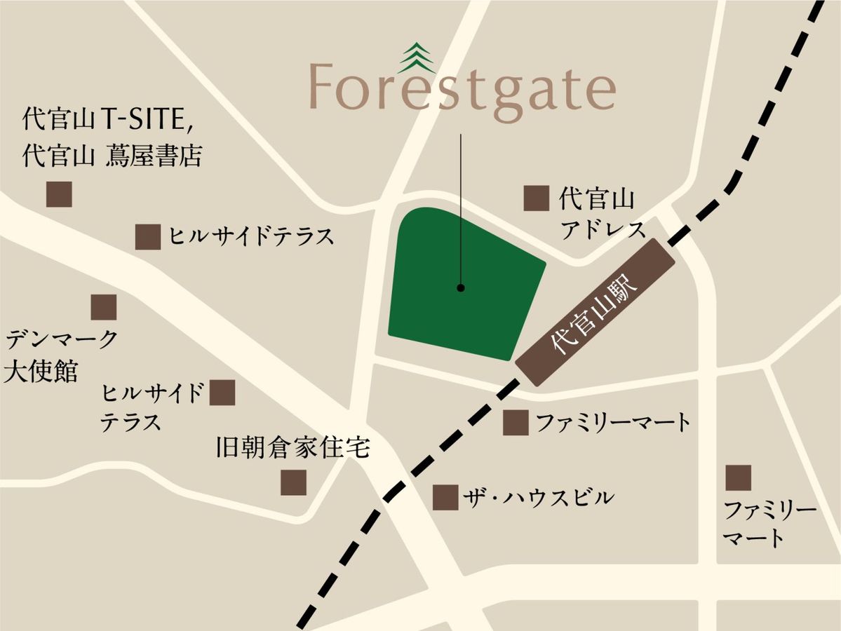 フォレストゲート代官山地図