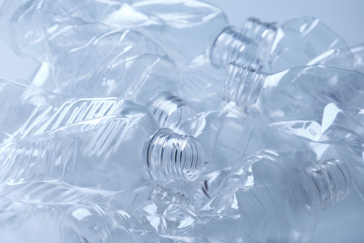 エコペット®︎の原料となる、使用済みペットボトル