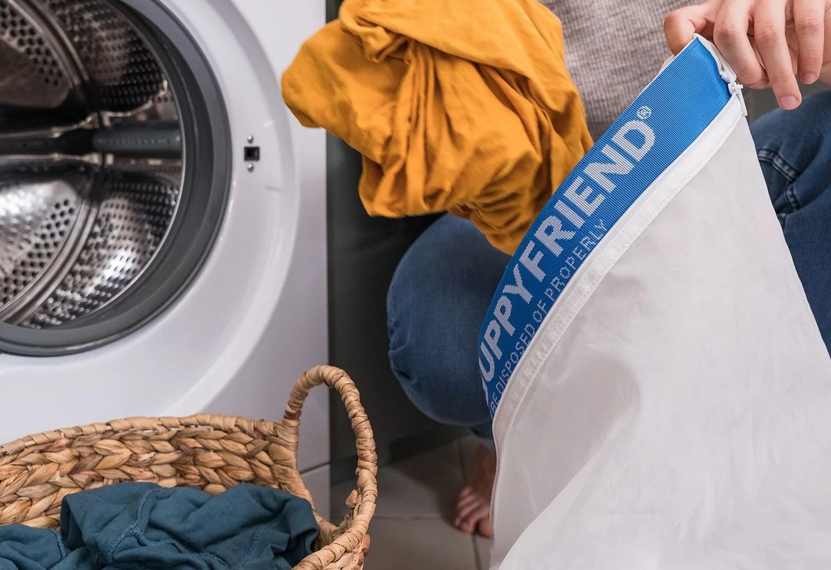 「マイクロプラスチック流出」対策の洗濯ネット