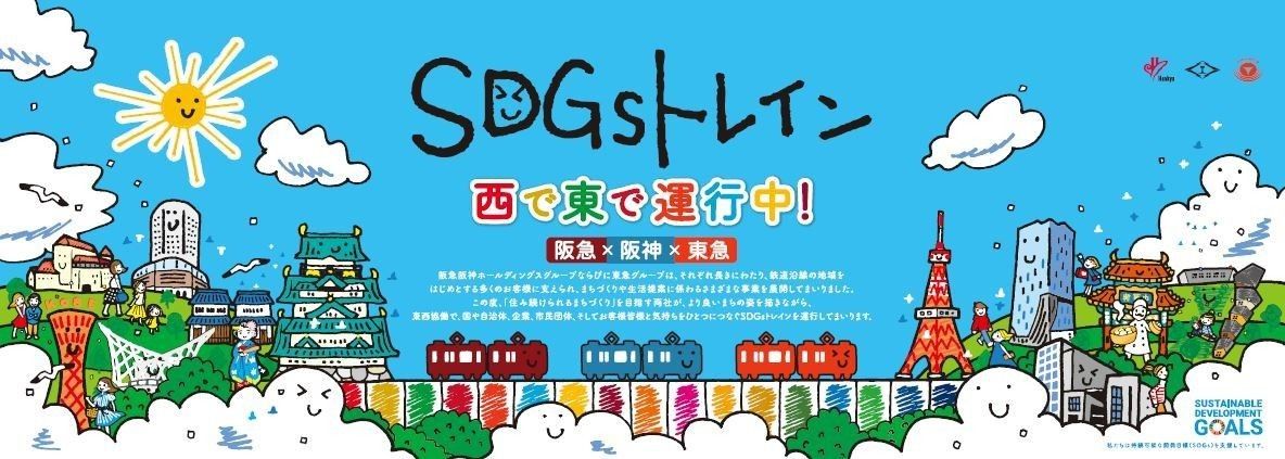 SDGsトレインの車内吊りポスター