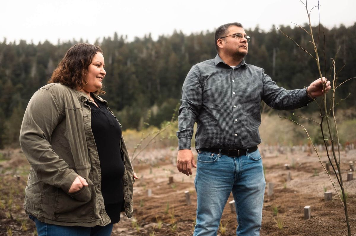 若木を見つめるユーロック族の二人