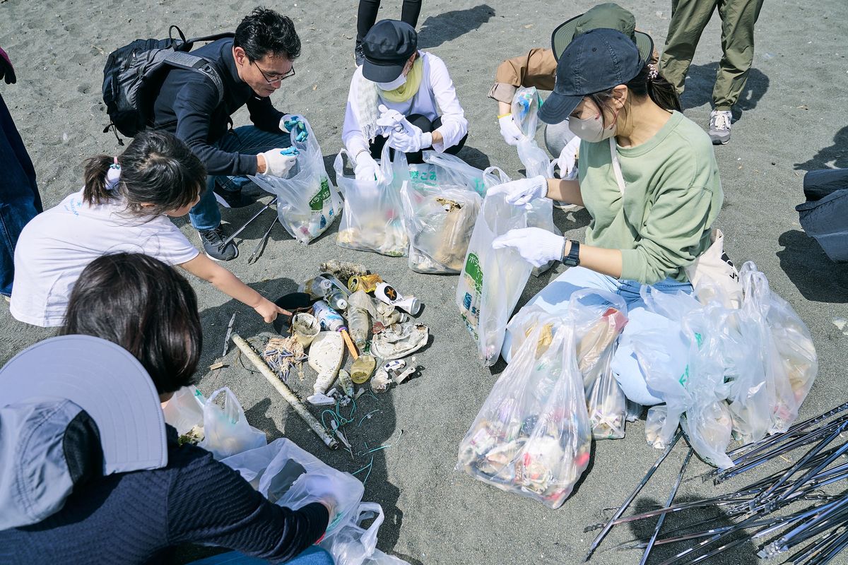 team530のビーチクリーン