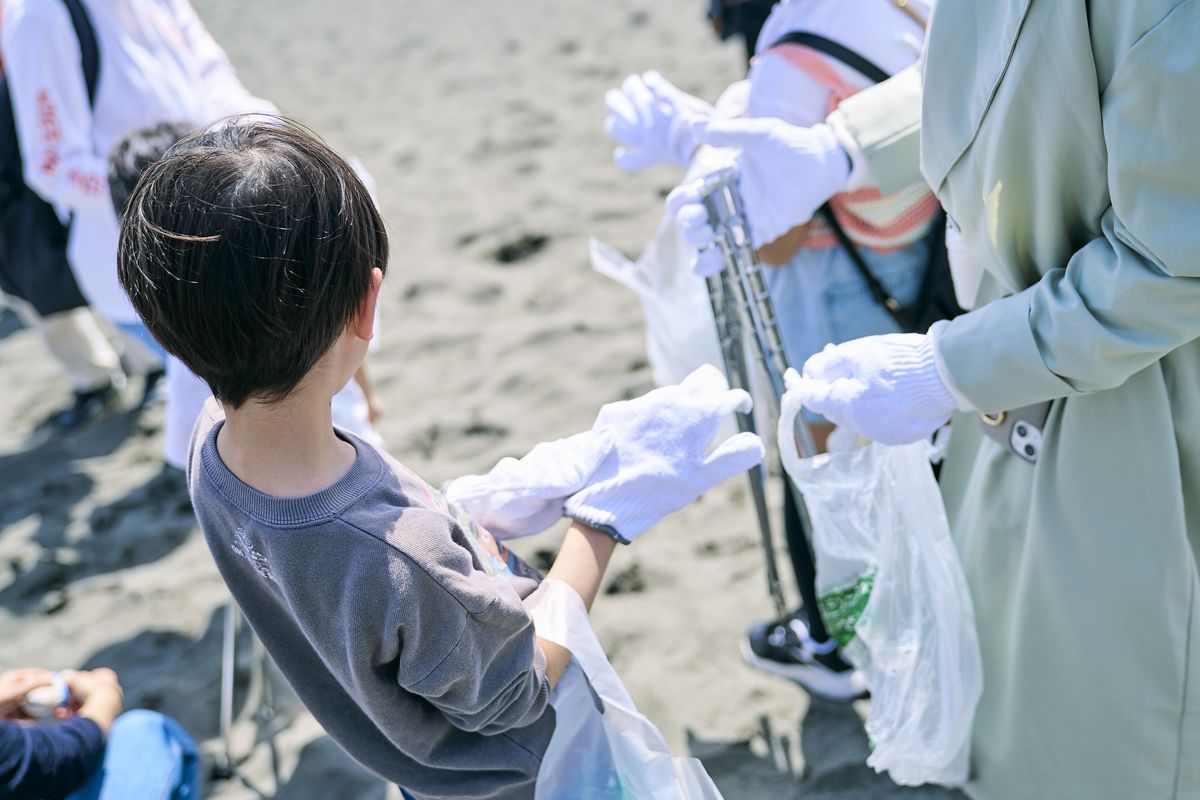 team530のビーチクリーン