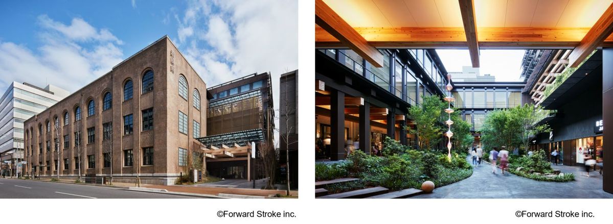 新風館の外観と内観